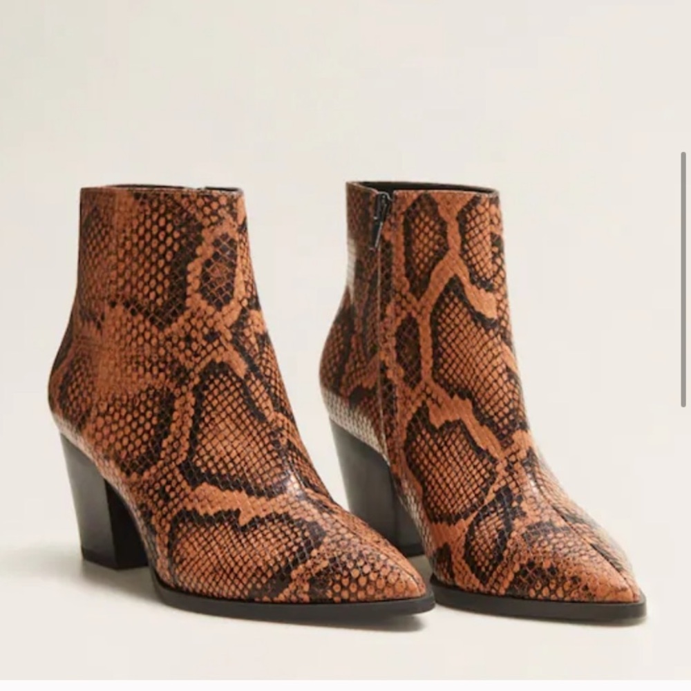 SnakeSkin Bootiez Mango